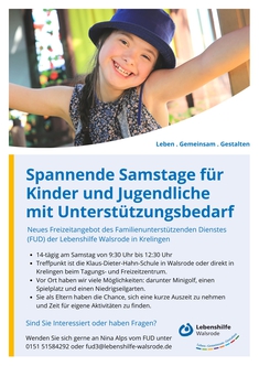Ankündigung der Samstagsgruppe