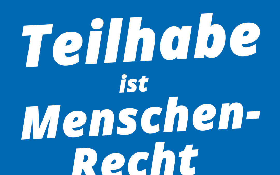 Teilhabe ist Menschenrecht: Schon über 70.000 Unterschriften für Petition – jetzt mitzeichnen