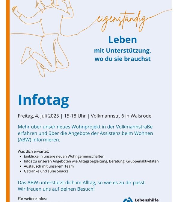 Eigenständig Leben mit Unterstützung: Neues Wohnprojekt in der Volkmannstraße – Infotag am 4. Juli